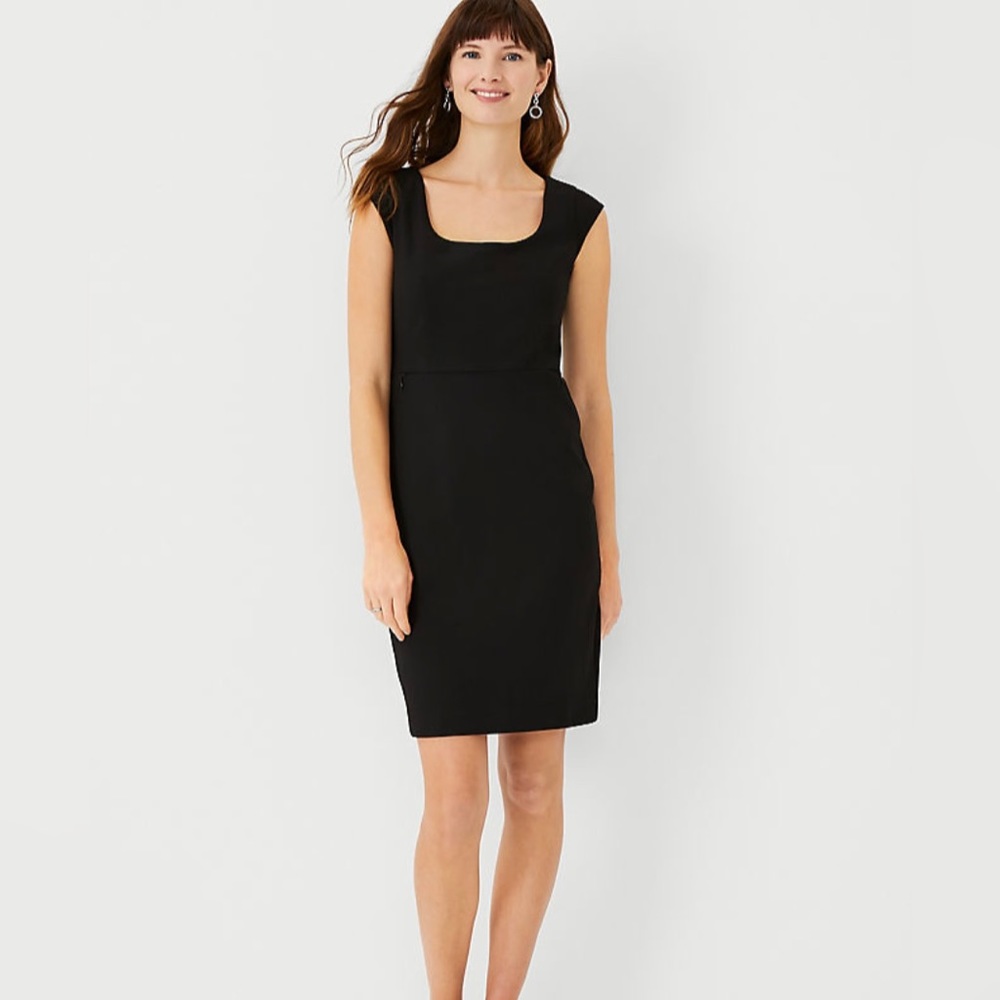 Ann Taylor Black Scoop Neck Dress (NWT)
